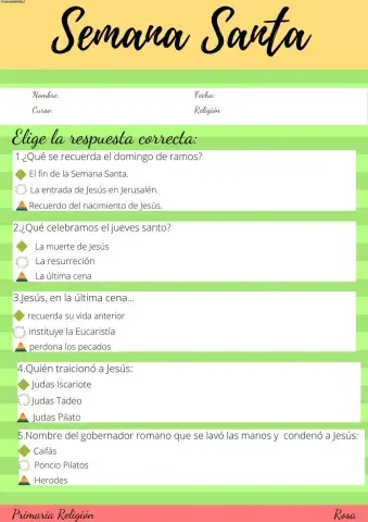 Repaso Unidad Semana Santa