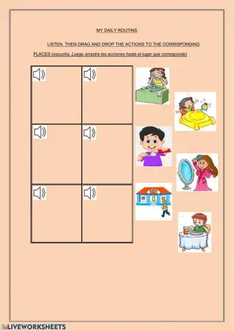 My daily actions - colours