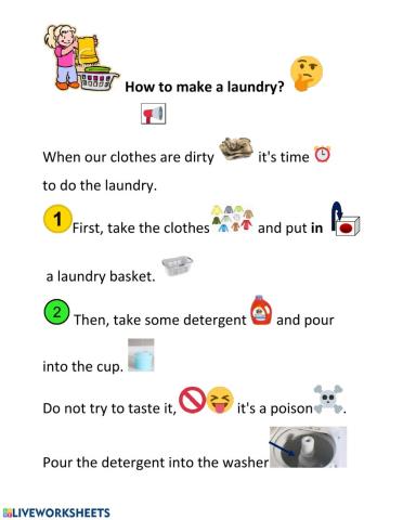 How to make a laundry?