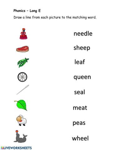 Long Vowel E sound