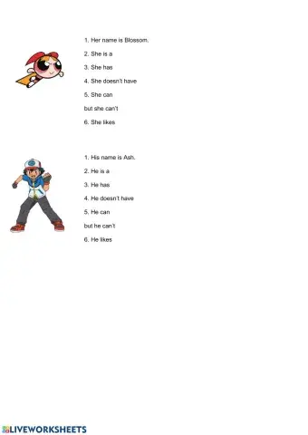 Describing characters