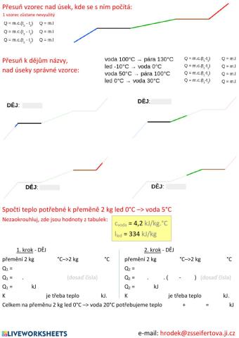 Vypocet tepla pri zmenach skupenstvi