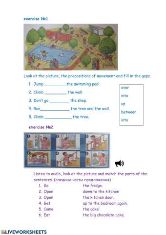 Prepositions of movement