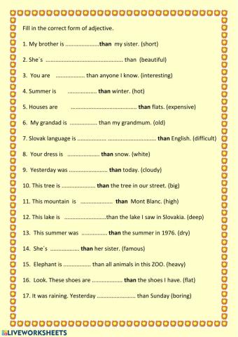 Stopniowanie przymiotników