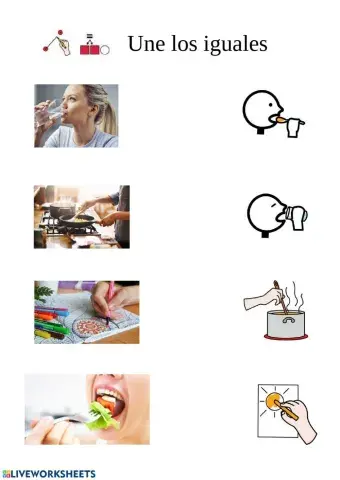 Asociación acción-pictograma