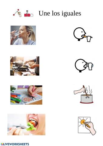 Asociación acción-pictograma