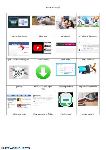 New technologies - activities