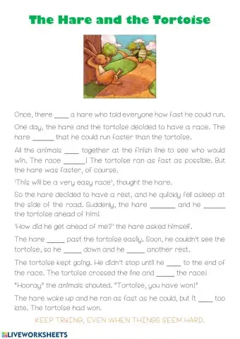 The hare and the Tortoise