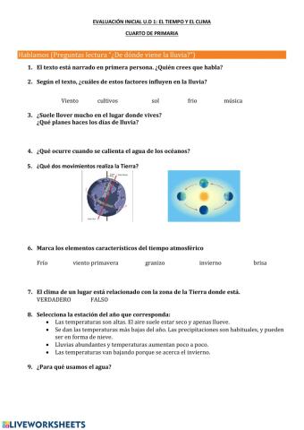 El tiempo y el clima