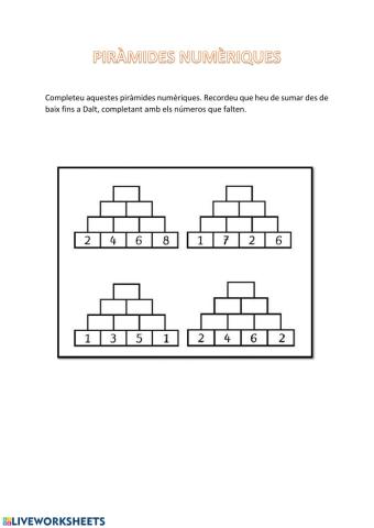 Piràmides numèriques