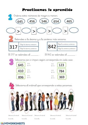 Repaso numeración 3 cifras