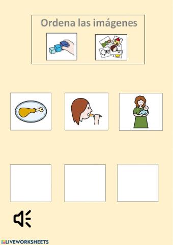 Estructurar frases. Nivel 1