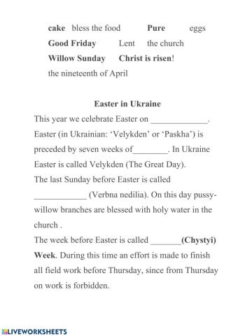 Easter history