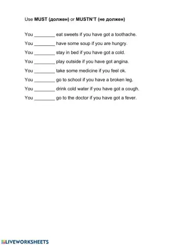 Illnesses. What you must-mustn't do!