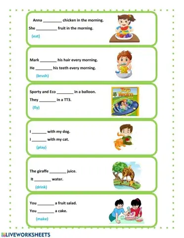 Present Simple Positive-Negative
