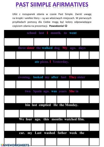 Past Simple affirmatives