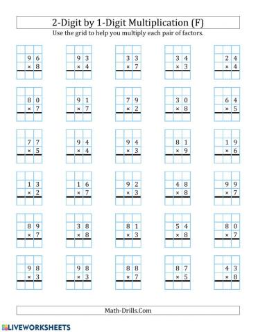 1x2 digit multiplication F