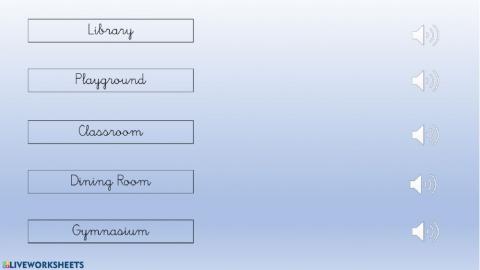 Social Science - The places of the school