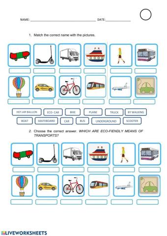 Eco-friendly transports