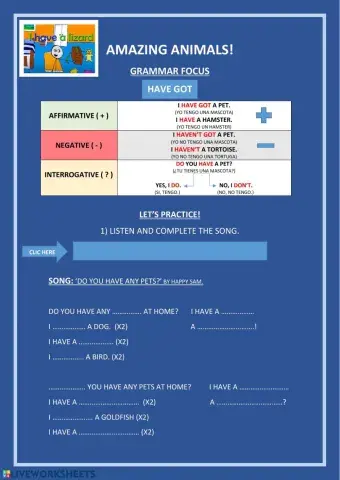 Amazing Animals! HAVE GOT