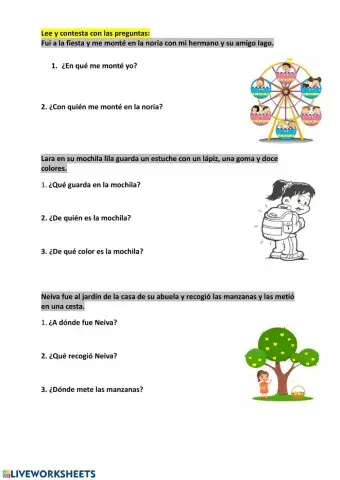 Lecturas 1º primaria