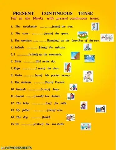 Present  continuous    tense