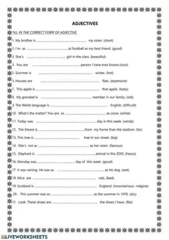 Degrees of comparison
