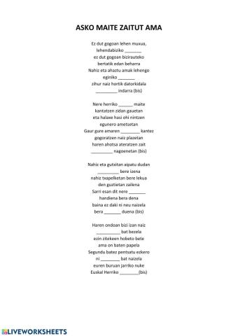 Asko maite zaitut ama