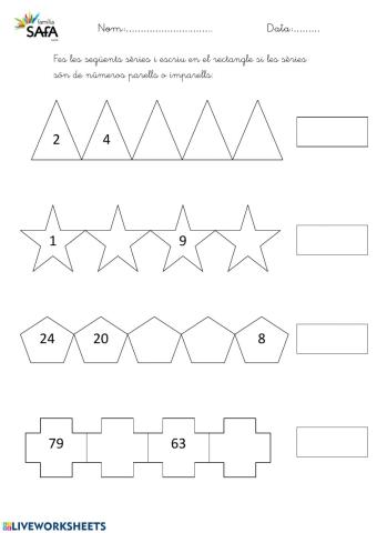 Nombres parells i imparells