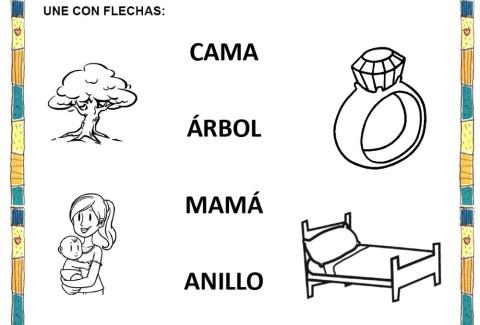 Ficha 02 Une parejas letra A