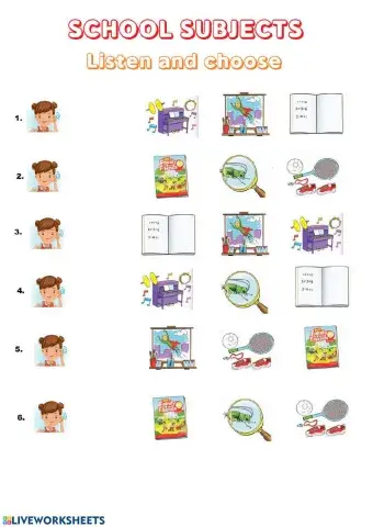 School subjects f&f2