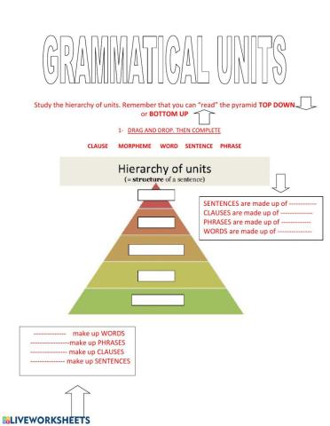 Grammatical Units