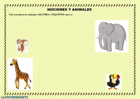 Nociones y animales 2