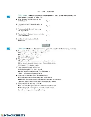 Optimise b1 unit4 listening