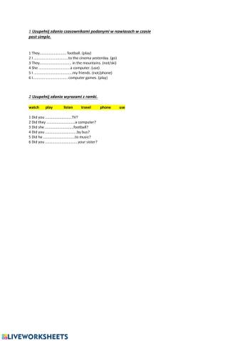 Past simple new hot spot 2