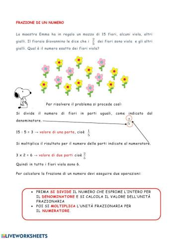 Frazione di un numero