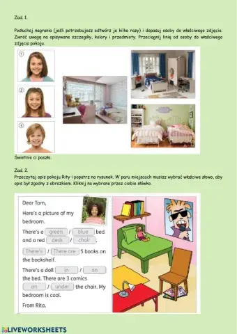 My bedroom exercises