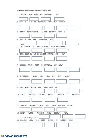Present Simple vs Present Continuous