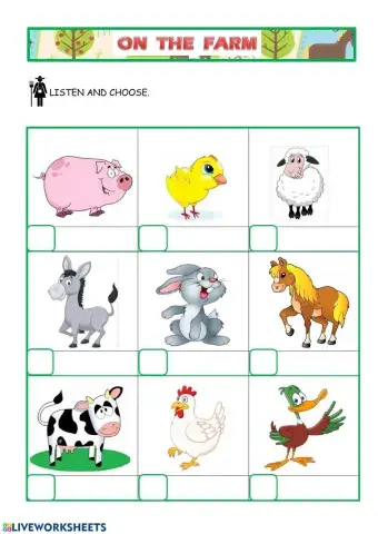 Farm animals 2