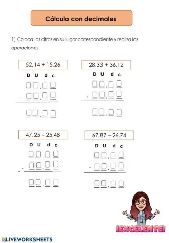 Cálculo con decimales