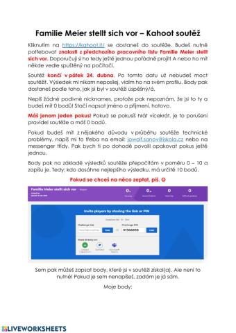 Familie Meier stellt sich vor