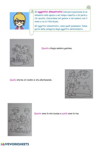 Aggettivi dimostrativi