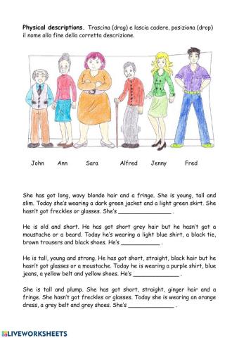 Physical descriptions 2