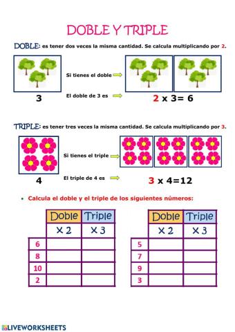 Doble y triple