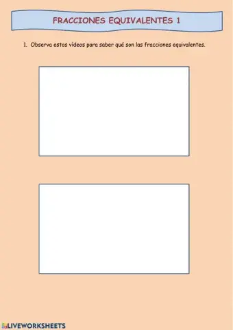 Fracciones equivalentes