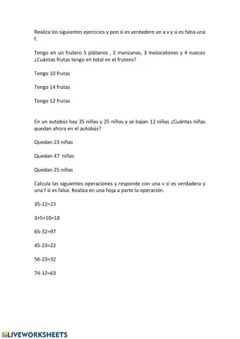 Ficha mates 1º primaria