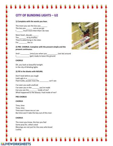 City of blinding lights - U2