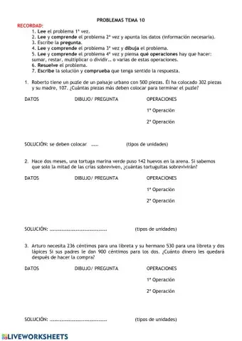 Problemas de Matemáticas