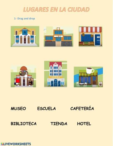 Lugares de la ciudad - Verbo IR