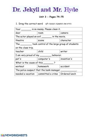 Keep thinking unit 3